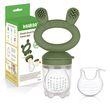 Load image into Gallery viewer, Haakaa Fresh Food Feeder & Cover Set