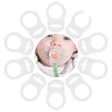 Load image into Gallery viewer, Sleepytot Pacifier Adapters for Mam, Nuk and other button type Dummies