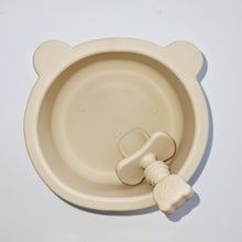 Load image into Gallery viewer, Sleepytot Teddy Silicone Suction Feeding Set -Plate, Bowl & Cutlery