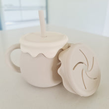 Load image into Gallery viewer, Sleepytot Silicone Snack &amp; Sippy Straw Cup
